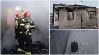 Risc de explozie &icirc;n Neamț, unde flăcările au distrus o casă &icirc;n care erau doi v&acirc;rstnici. Bătr&acirc;nii, salvați de doi luptători SAS care erau &icirc;n zonă pentru o altă misiune