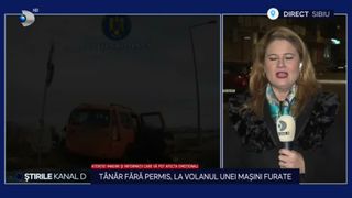VIDEO Urmărire ca &icirc;n filme pe străzile din Sibiu. T&acirc;năr fără permis prins la volanul unei mașini furate