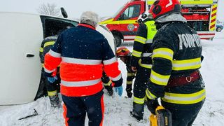 accident giurgiu, microbuz rasturnat 