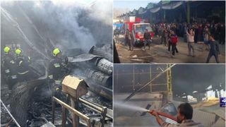 VIDEO Un elicopter militar s-a prăbușit &icirc;ntr-o piață din Iran. Cel puțin 4 oameni au murit