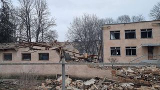 Grădiniță distrusă &icirc;n Odesa