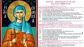 Ce sărbătoare este &icirc;n Calendarul ortodox pe 1 martie 2026?