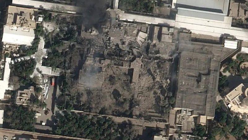 Palatul lui Ali Khamenei, distrus