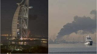 VIDEO Hotelul Burj Al Arab și aeroportul din Dubai, lovite de rachetele Iranului. Mulți turiști rom&acirc;ni, captivi &icirc;n "paradisul" din Emiratele Arabe