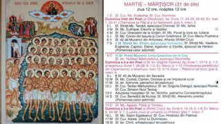 Ce sărbătoare este &icirc;n Calendarul ortodox pe 9 martie 2026?