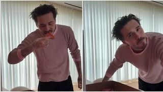 VIDEO Brooklyn Bechkam, aniversare cu gogoși