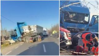 Două femei au murit &icirc;ntr-un accident teribil, &icirc;n Lanurile. Mașina &icirc;n care se aflau a intrat &icirc;ntr-un TIR