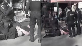 Bărbatul a fost imobilizat