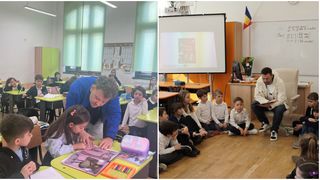 VIDEO &bdquo;Cărțile m-au salvat&rdquo;. Mihai Ghiță și Radu Andrei Tudor le-au citit povești copiilor