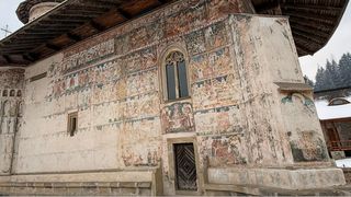 Mănăstirea Voroneț, fațada de Nord (februarie 2026)&nbsp;