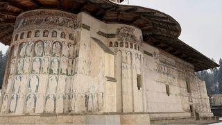 Mănăstirea Voroneț, fațada de Nord (februarie 2026)&nbsp;