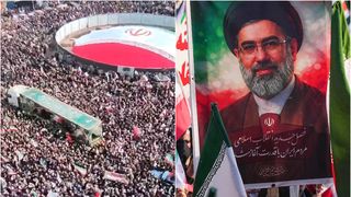 VIDEO Imagini incredibile din centrul Teheranului, &icirc;n plin asediu cu bombe. O mulțime uriașă depl&acirc;nge conducătorii uciși