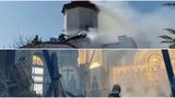 VIDEO Incendiu puternic la o biserică din Prahova. Totul s-a &icirc;nt&acirc;mplat &icirc;n timpul unei slujbe