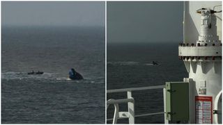 Intervenție de urgență &icirc;n Portul Midia, după ce o navă s-a scufundat. Un om a murit, alți patru sunt căutați