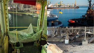 Atac cu drone și rachete la Marea Neagră. Două vase comerciale, distruse