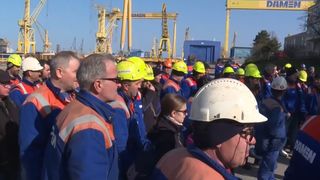 VIDEO Situația angajaților de la Șantierul Naval Mangalia, din ce &icirc;n ce mai disperată: &bdquo;Nu mai suportăm&rdquo;