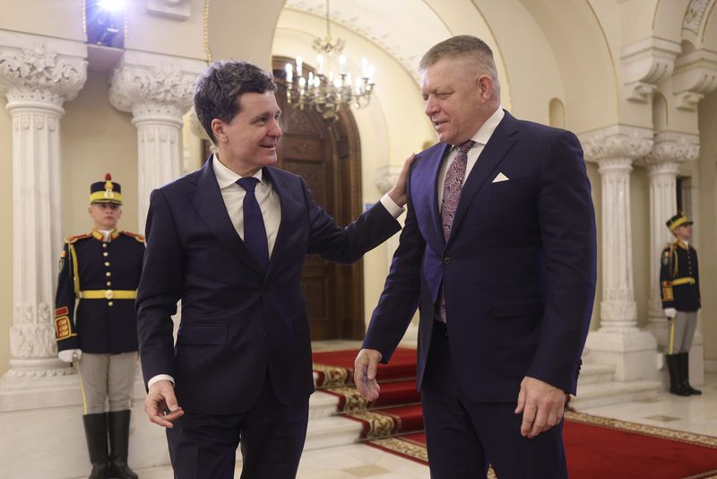 Premierul slovac Robert Fico, la Palatul Cotroceni, 27 martie 2026.