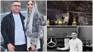 Mădălina și Ionuț au ars de vii &icirc;n Spania, după ce TIR-ul &icirc;n care se aflau s-a lovit de altul și s-a aprins ca o torță. Cei doi soți erau din D&acirc;mbovița