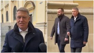 VIDEO Klaus Iohannis a apărut &icirc;n Sibiu, la slujba de Florii. Fostului președinte le-a transmis un mesaj rom&acirc;nilor