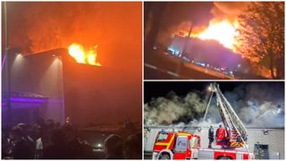 VIDEO Imagini din timpul incendiului de proporții care a cuprins un club din Germania. 750 de persoane au fost evacuate 