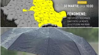 VIDEO Cod galben de vreme rea. Ce zone sunt afectate