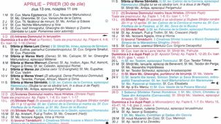 Calendar ortodox aprilie 2026: Cele mai importante sărbători