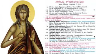 Ce sărbătoare este &icirc;n Calendarul ortodox pe 1 aprilie 2026?