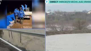 VIDEO Inundații &icirc;n Vrancea, zeci de oameni evacuați. Autoritățile sunt &icirc;n alertă