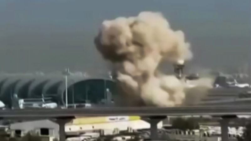 Aeroporul din Kuweit, în flăcări