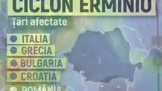 VIDEO Ciclonul Erminio lovește Rom&acirc;nia. Avertismentul dur emis de meteorologi. La ce să ne așteptăm