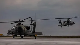 Elicoptere de atac AH-64E Apache, pe Baza Mihail Kogălniceanu. SUA consolidează flancul estic al NATO