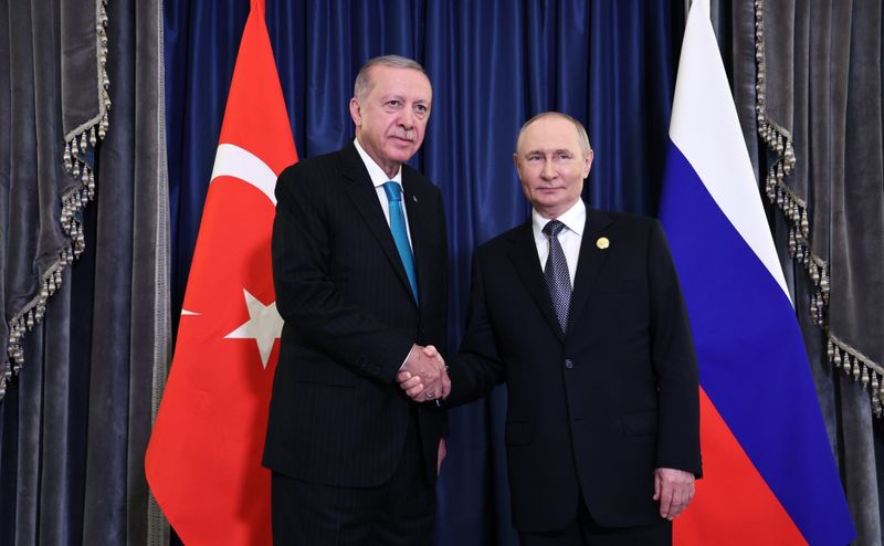 Recep Tayyip Erdogan, alături de Vladimir Putin 