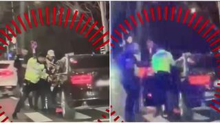 VIDEO Polițist lovit de un șofer beat &icirc;n București