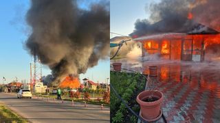 VIDEO Arde biserica &icirc;n Săptăm&acirc;na Patimilor. Intervenție de amploare a pompierilor 