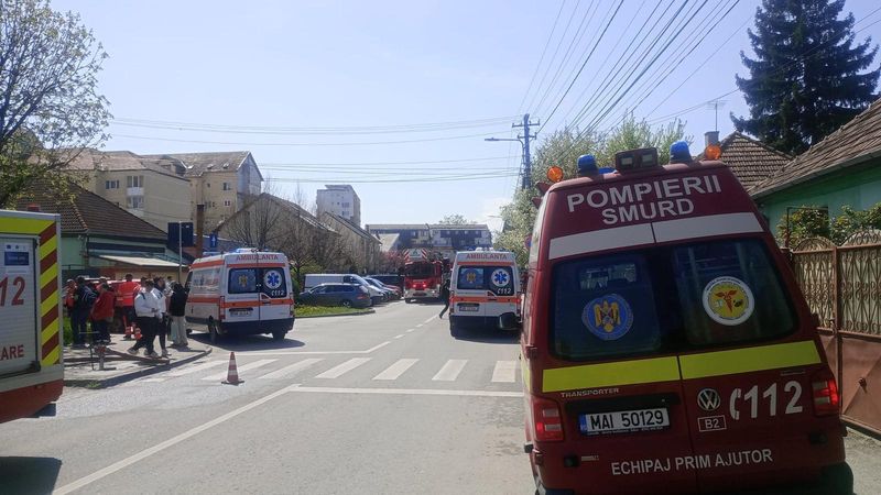 incendiu sibiu, persoane evacuate 