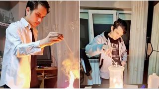 VIDEO Experimentele chimice l-au dus &icirc;n arest pe un t&acirc;năr din Galați