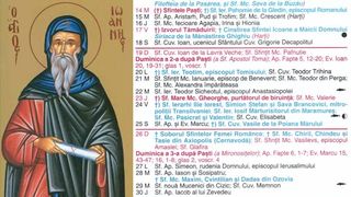 Ce sărbătoare este &icirc;n Calendarul ortodox pe 18 aprilie 2026?