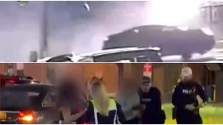 VIDEO Urmărire ca &icirc;n filme &icirc;n Rădăuți. T&acirc;năr fără permis, rănit după ce s-a răsturnat cu mașina