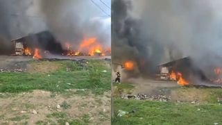 Incendiu puternic &icirc;n Orăștie. 17 locuințe au fost mistuite de flăcări