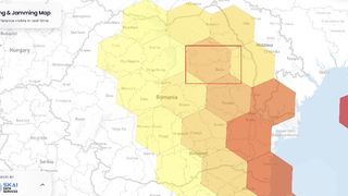 Harta cu zonele de spoofing ale sistemelor GPS