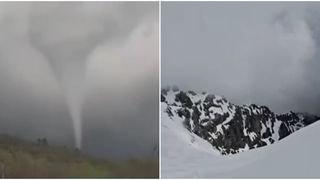 VIDEO Fenomen meteo neobișnuit &icirc;n județul Mureș: s-a format un fuior cu aspect de tornadă. Cum va fi vremea &icirc;n următoarele zile