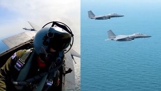 Piloții s-au filmat de aproape unul pe celălalt&nbsp;