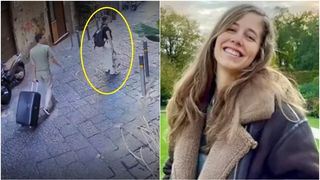 VIDEO Momentul șocant &icirc;n care o turistă este lovită mortal de o statuie căzută de la etaj pe o stradă din Napoli