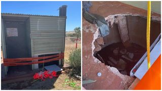 O femeie a trecut prin clipe de groază, după ce podeaua toaletei s-a surpat. A rămas blocată ore &icirc;ntregi &icirc;n canalizare