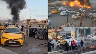 VIDEO O cisternă cu benzină a spulberat mai multe mașini și a provocat un incendiu uriaș. Zeci de victime