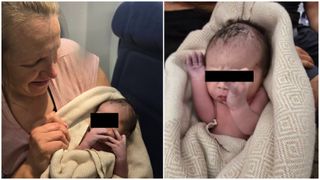 O fetiță a venit pe lume &icirc;n avion. S-a născut cu 30 de minute &icirc;nainte ca aeronava să aterizeze: &bdquo;O experiență care apare o singură dată &icirc;n viață. Mama a fost o eroină&rdquo;
