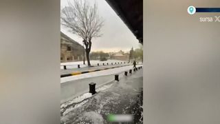 VIDEO Vremea extremă face prăpăd &icirc;n Turcia. Străzile au fost acoperite de grindină