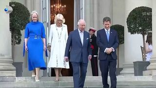 VIDEO &Icirc;nt&acirc;lnire istorică &icirc;ntre Regele Charles și Donald Trump