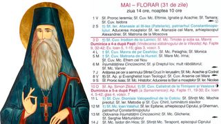 Ce sărbătoare este &icirc;n Calendarul ortodox pe 3 mai 2026?