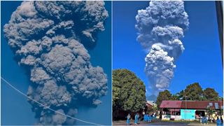 vulcanul Dukono de pe insula Halmahera din estul Indoneziei a erupt,